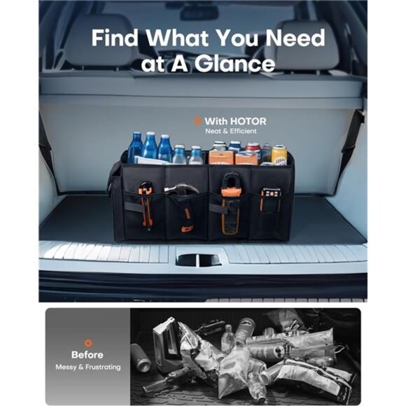 Trunk Organizer - Car Organizer, Foldable Trunk organizer for SUVs & Sedans - Picture 6 of 7
